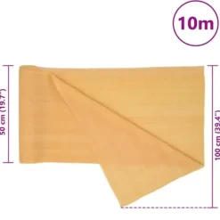 HDPE Afskærmning 1x10 m - Sol- og Privatlivsskærm | Farve: Sand | 195 g/m²