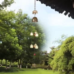 Held og lykke Feng Shui farvede elefant vindklokker - kinesisk boligindretning