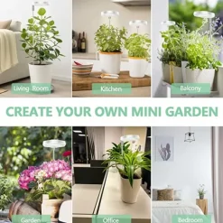 Hexagon Grow Lights til indendørs planter Varm hvid/hvid
