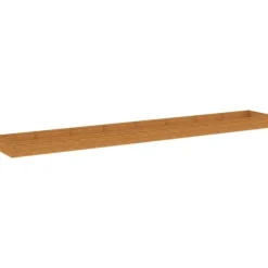 Højbed i cortenstål - Holdbart og dekorativt | Størrelse: 770x100x36 cm | Farve: Brune nuancer