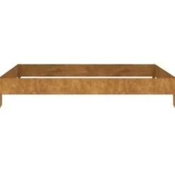 Højbed i cortenstål - Holdbart og dekorativt | Størrelse: 100x100x18,5 cm