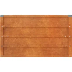 Højbed i cortenstål - Holdbart og rustfarvet design | Størrelse: 400x80x45 cm