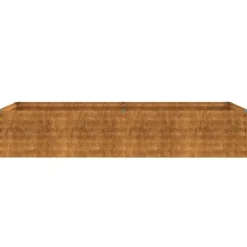 Højbed i cortenstål - Holdbart og dekorativt | Størrelse: 194x50x36 cm | Farve: Brun