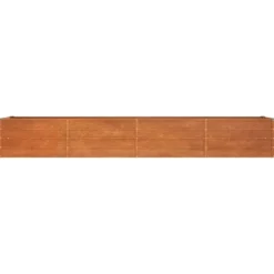 Højbed i cortenstål - Holdbart og rustikt design | Størrelse: 320x80x45 cm | Farve: Rustfarvet