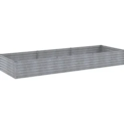 Højbed i cortenstål - Holdbart havebed | Størrelse: 291x100x36 cm | Farve: Brun