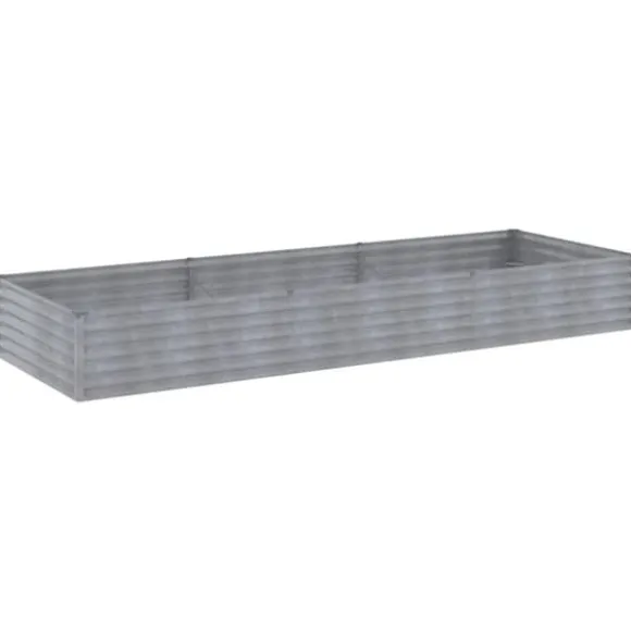 Højbed i cortenstål - Holdbart havebed | Størrelse: 291x100x36 cm | Farve: Brun
