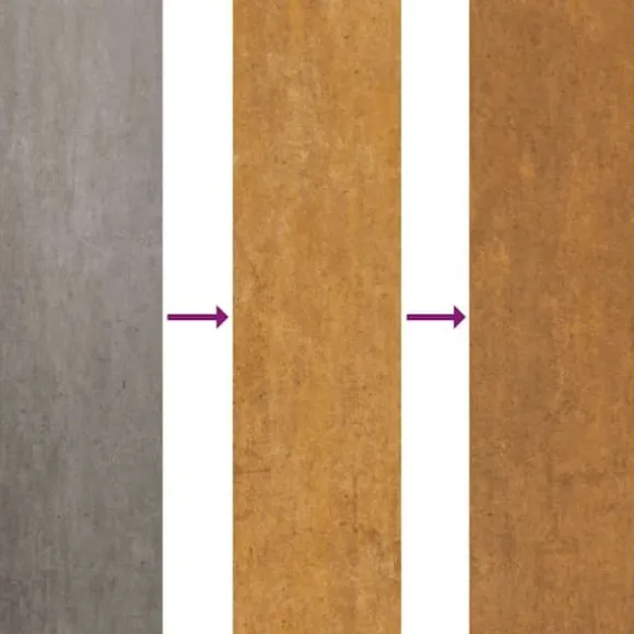 Højbed i cortenstål - Holdbart havebed | Størrelse: 291x100x36 cm | Farve: Brun