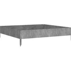 Højbed i cortenstål - Udsmykning til have, altan eller terrasse | Størrelse: 100x100x26 cm