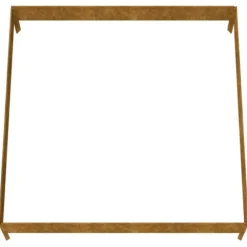 Højbed i cortenstål - Udsmykning til have, altan eller terrasse | Størrelse: 100x100x26 cm