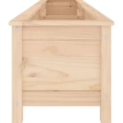 Højbed i massivt fyrretræ - Plantkasse til have | Størrelse: 199,5x40x39 cm
