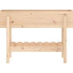 Højbed i massivt fyrretræ - Plantekasse til have og terrasse | Størrelse: 101x30x69 cm