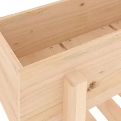 Højbed i massivt fyrretræ - Plantekasse til have og terrasse | Størrelse: 101x30x69 cm