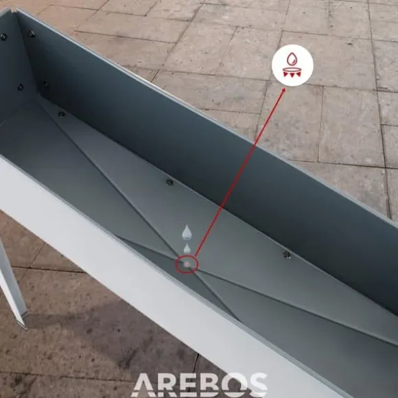 Højbed i metal - antracit