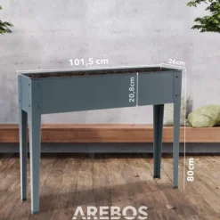 Højbed i metal - antracit