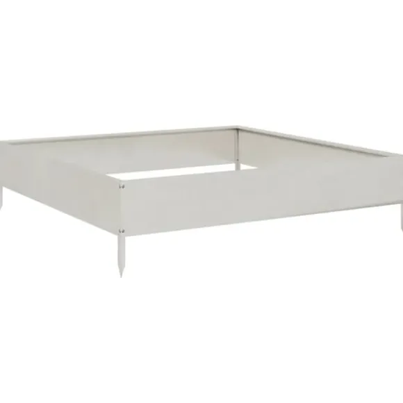 Højbed i rustfrit stål - Perfekt til planter & blomster | Størrelse: 100x100x26 cm