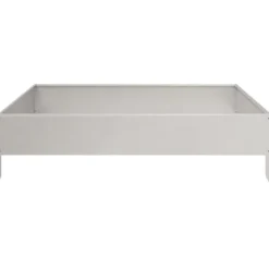 Højbed i rustfrit stål - Perfekt til planter & blomster | Størrelse: 100x100x26 cm