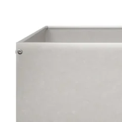 Højbed i rustfrit stål - Perfekt til planter & blomster | Størrelse: 100x100x26 cm