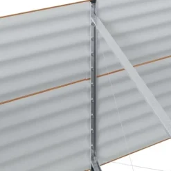 Højbed i stål til haven - Moderne hævet plantekasse | Størrelse: 240 x 80 x 81 cm | Farve: Brun