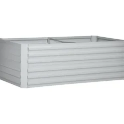 Højbed i stål 180x90x60 cm, stabelbar/sammenkoblingsbar – blomster & planter