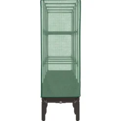 Højbed med drivhusovertræk - Rattan-look | Størrelse: 160x40x140 cm