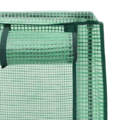 Højbed med drivhusovertræk - Rattan-look | Størrelse: 160x40x140 cm