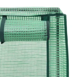 Højbed med drivhusovertræk i rattan-look - Plads til planter | Størrelse: 160x40x138 cm