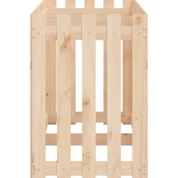 Højbed med stakitdesign i massivt fyrretræ | Størrelse: 150x50x70 cm