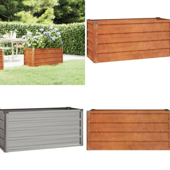 Højbed 100x40x45 cm cortenstål rustfarvet - Højbed - Højbede - Home & Living