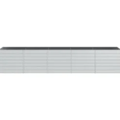 Højbed 400x80x77 cm galvaniseret stål sølvfarvet - Højbed - Højbede - Home & Living