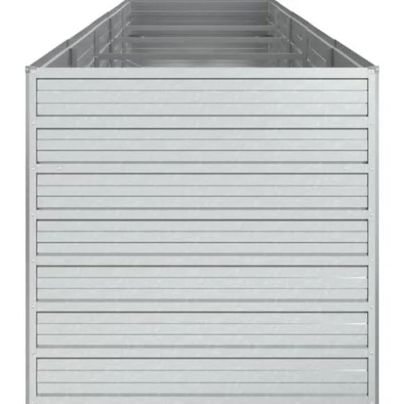 Højbed 400x80x77 cm galvaniseret stål sølvfarvet - Højbed - Højbede - Home & Living