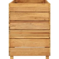 Højbed 100x40x55 cm genanvendt teaktræ og stål - Højbed - Højbede - Home & Living