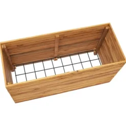 Højbed 100x40x55 cm genanvendt teaktræ og stål - Højbed - Højbede - Home & Living