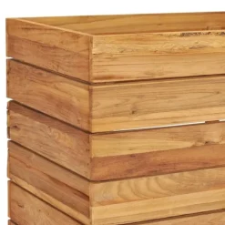 Højbed 100x40x55 cm genanvendt teaktræ og stål - Højbed - Højbede - Home & Living