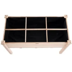 Højbed, 120x58x76 cm, naturtræ, træ