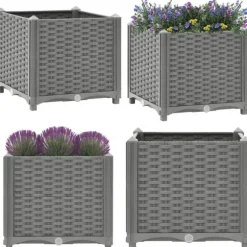 Højbed 40x40x38 cm polypropylen - Plantekasse - Plantekasser - Home & Living