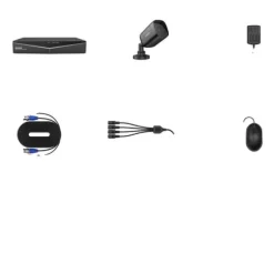 Hjem Sikkerhedskamera System, 1080N DVR, Natvision, Ingen, Med 4PCS kamera