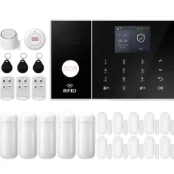 Hjemmealarmsystem, Smart Home Integration, Real-Time Advarsler,2G GSM WiFi Kit F, EU Stik