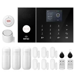 Hjemmealarmsystem, Smart Home Integration, Real-Time Advarsler,EU Stik, 2G GSM WiFi Kit D