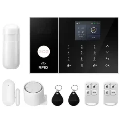 Hjemmealarmsystem, Smart Home Integration, Trådløs Sikkerhedsløsning,4G WiFi Kit A, EU Stik