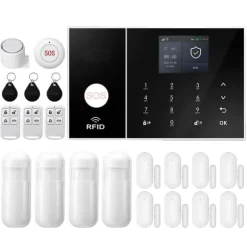 Hjemmealarmsystem, Smart Home Integration, Real-Time Advarsler,2G GSM WiFi Kit E, EU Stik