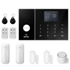 Hjemmealarmsystem, Smart Home Integration, Trådløs Sikkerhedsløsning,4G WiFi Kit B, EU Stik