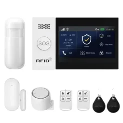Hjemmealarmsystem, trådløs forbindelse, smart automatisering,GSM 2G WiFi Kit A, EU Stik