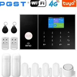 Hjemmealarmsystem, trådløs forbindelse, mobilappkontrol,EU stik, C-4G
