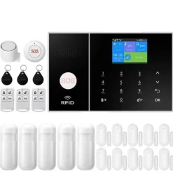 Hjemmealarmsystem, trådløs forbindelse, mobilappkontrol,EU stik, F-4G