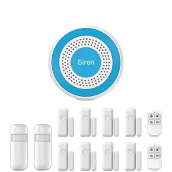 Hjemmealarmsystem, Trådløs opsætning, Smart app kontrol,A519W-H