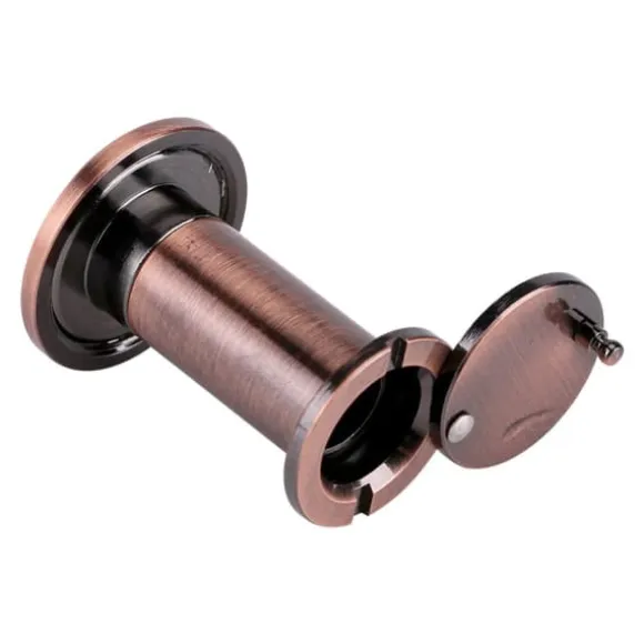 Hjemmesikkerhed Optisk Glas Vidvinkel Dørkikkert Dørkikkert (Rød Bronze)
