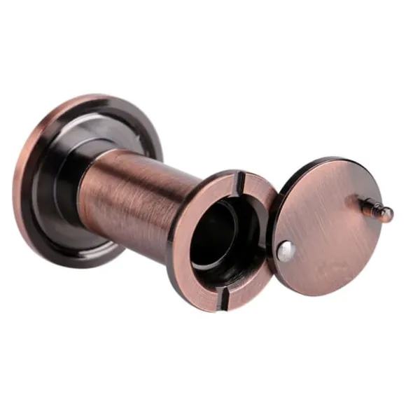Hjemmesikkerhed Optisk Glas Vidvinkel Dørkikkert Dørkikkert (Rød Bronze)