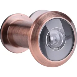 Hjemmesikkerhed Optisk Glas Vidvinkel Dørkikkert Dørkikkert (Rød Bronze)
