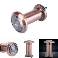 Hjemmesikkerhed Optisk Glas Vidvinkel Dørkikkert Dørkikkert (Rød Bronze)