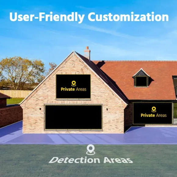 Hjemmesikkerhedskamera, 8MP opløsning netværkskamera, smart dual-light teknologi, vandal-sikker design